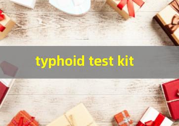  typhoid test kit